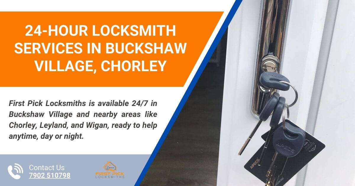 24-Hour Locksmith Services in Buckshaw Village, Chorley