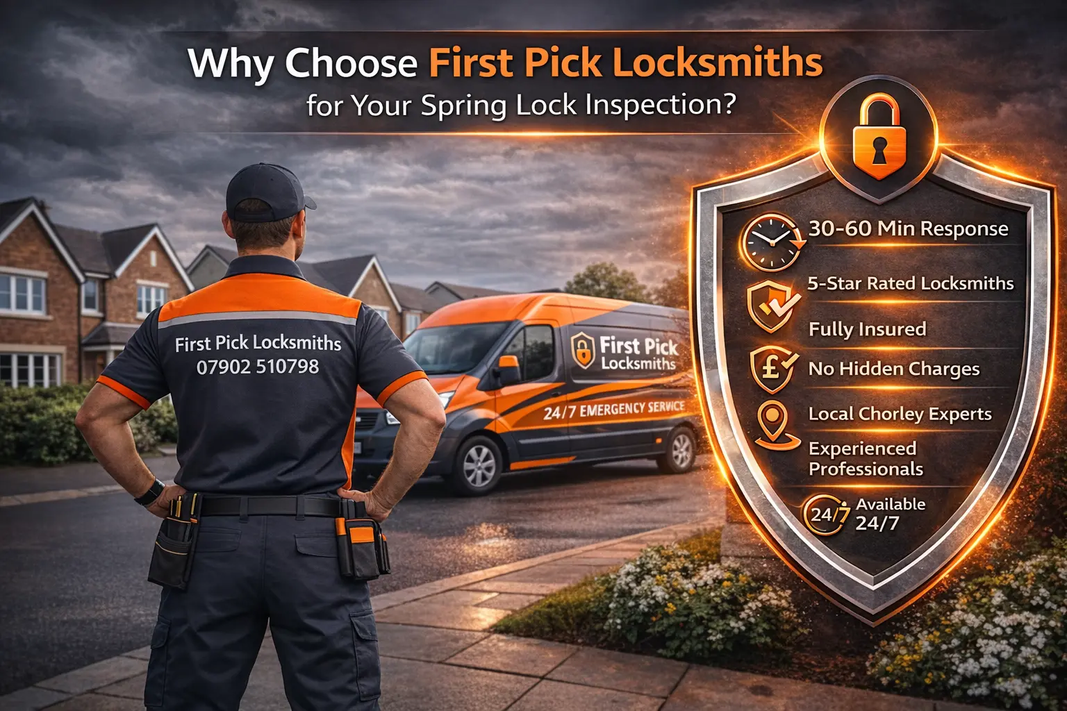 Why choose First Pick Locksmiths for your Spring Lock Inspection. 